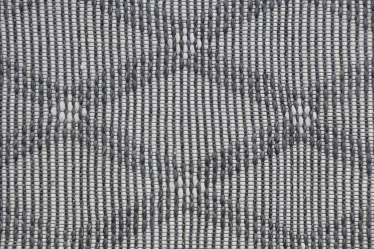 8' X 10' Gray and Ivory Geometric Hand Woven Non Skid Area Rug