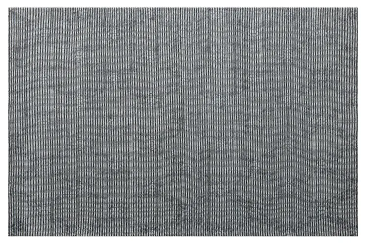 9' X 12' Gray Wool Geometric Hand Woven Area Rug