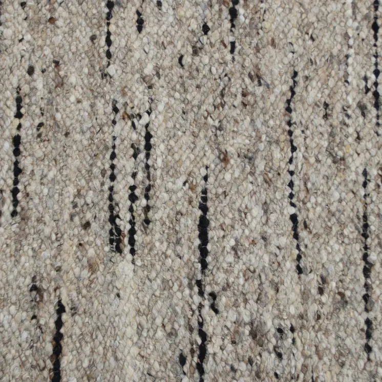 9' X 12' Beige and Black Abstract Hand Woven Area Rug
