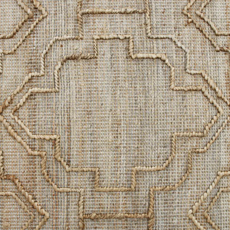 8' X 10' Brown Trellis Hand Woven Area Rug