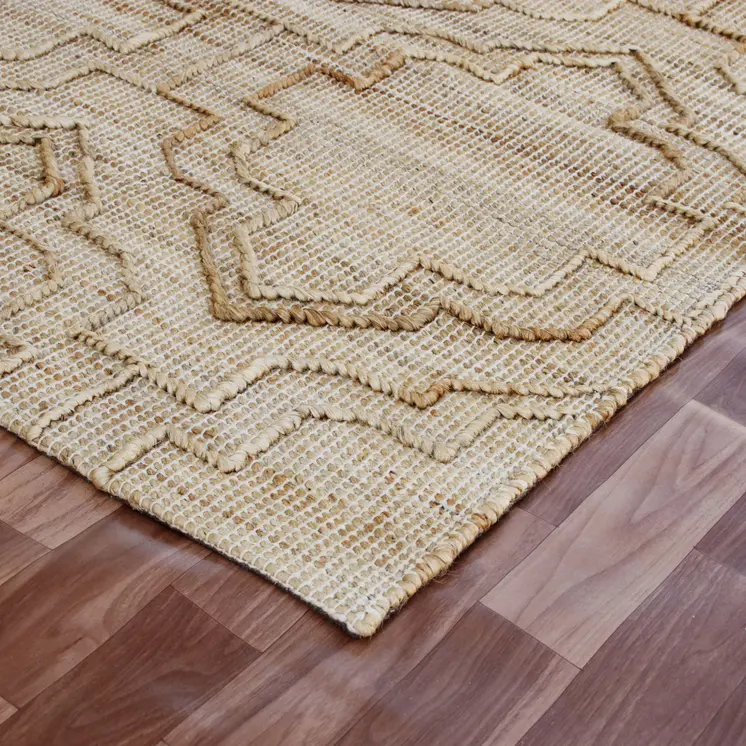 8' X 10' Brown Trellis Hand Woven Area Rug
