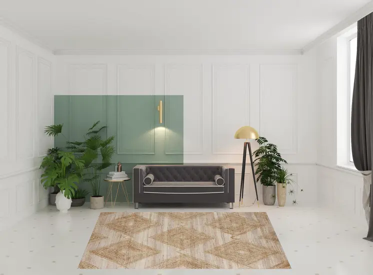 8' X 10' Brown Geometric Hand Woven Area Rug
