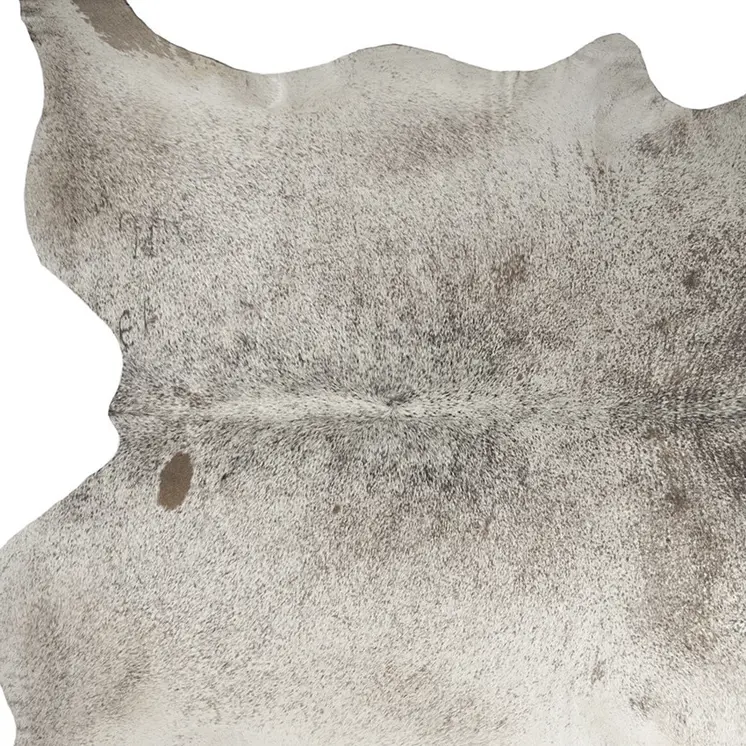 5' X 7' Taupe and Ivory Cowhide Hand Knotted Area Rug