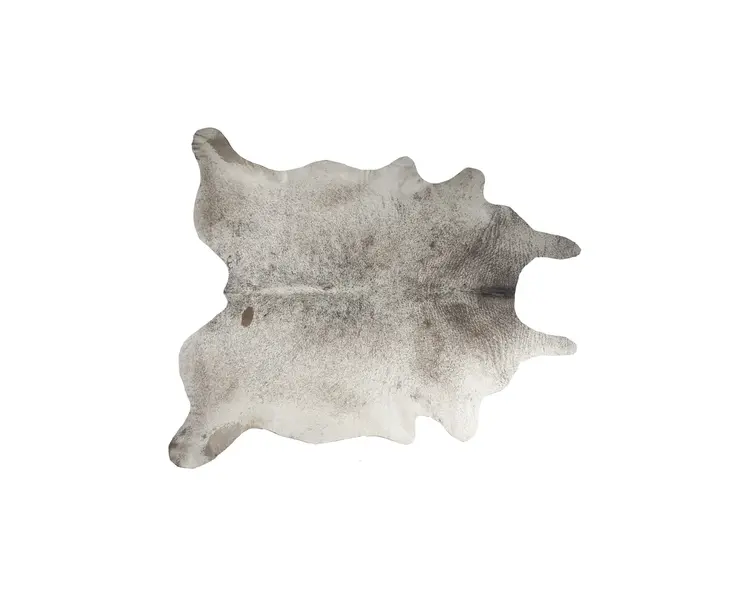 5' X 7' Taupe and Ivory Cowhide Hand Knotted Area Rug