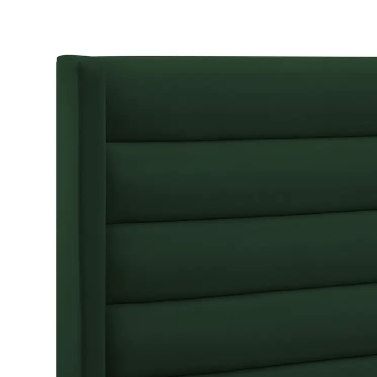 Green Velvet Upholstered Full Bed Frame
