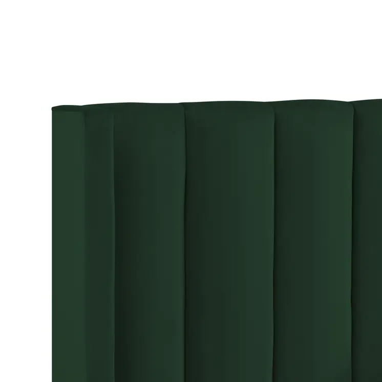 Green Velvet Upholstered Full Bed Frame