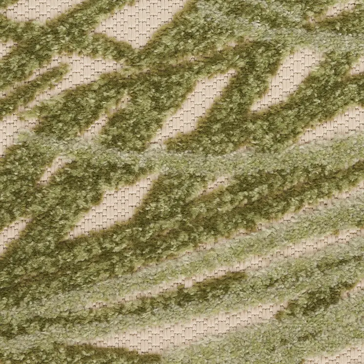 6' X 9' Red Gold Green And Teal Blue Floral Indoor Outdoor Area Rug