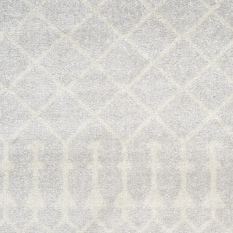 8' X 10' Blue and Ivory Abstract Power Loom Washable Area Rug