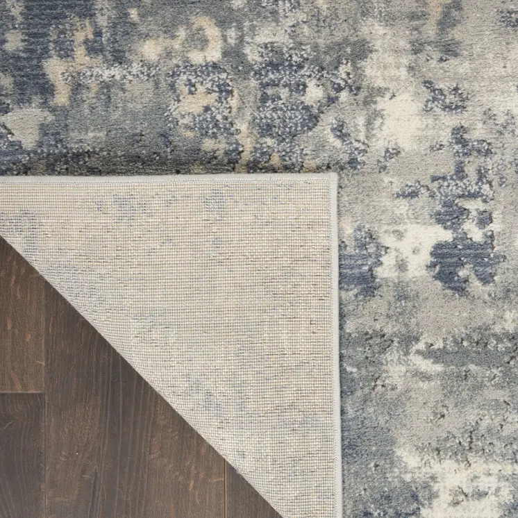 9' X 12' Beige and Gray Abstract Power Loom Area Rug