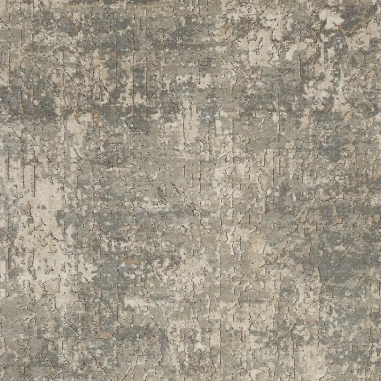 8' X 10' Beige and Gray Abstract Power Loom Area Rug