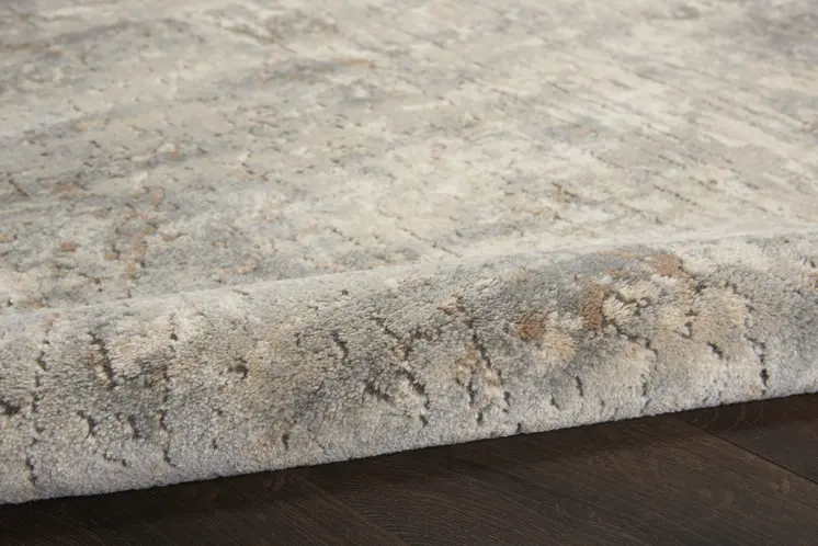 8' X 10' Beige and Gray Abstract Power Loom Area Rug
