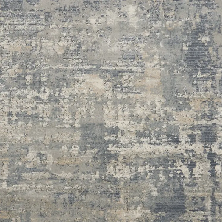 8' X 10' Beige and Gray Abstract Power Loom Area Rug