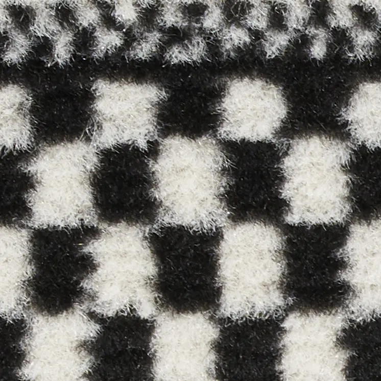 8' Black Striped Runner Rug