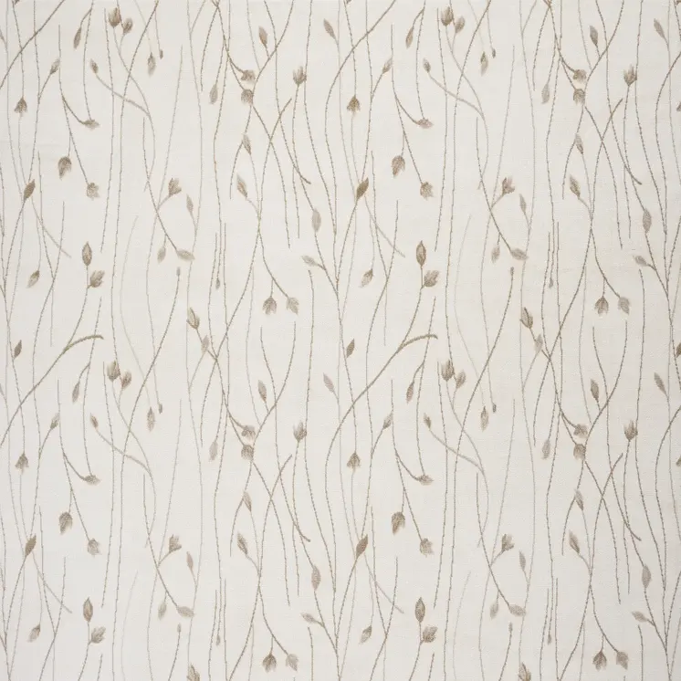 8' X 10' Beige and Ivory Floral Power Loom Area Rug