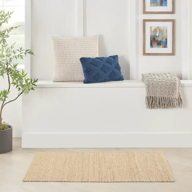 3' X 5' Natural Jute Flatweave Handmade Area Rug