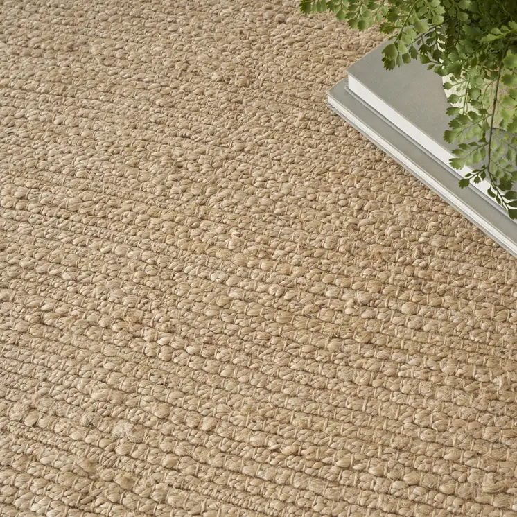 8' X 10' Natural Jute Flatweave Handmade Area Rug