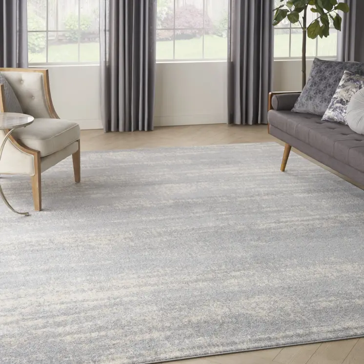 10' X 14' Gray And Beige Abstract Indoor Outdoor Area Rug