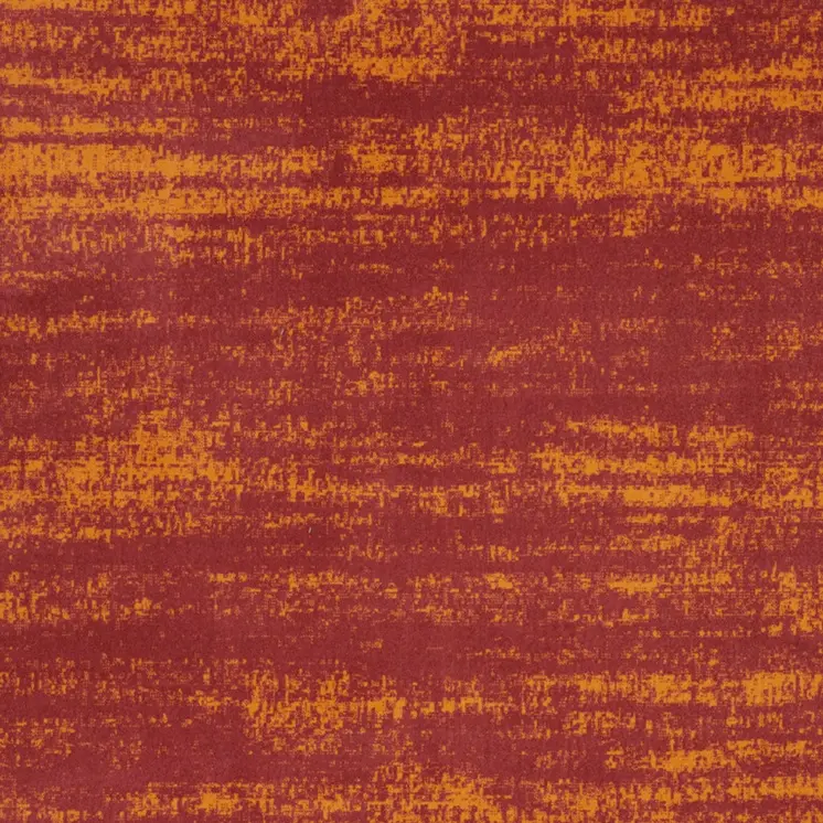 9' X 12' Red And Orange Abstract Indoor Outdoor Area Rug