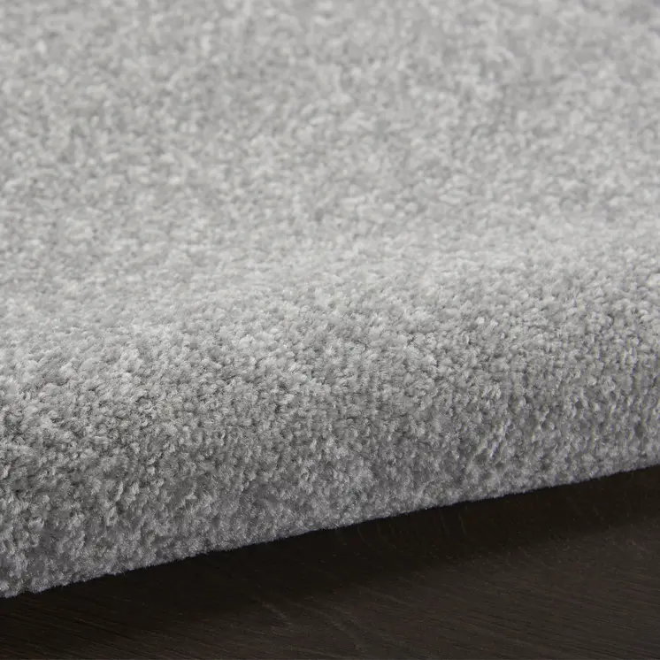 10' Gray And Silver Round Indoor Outdoor Area Rug