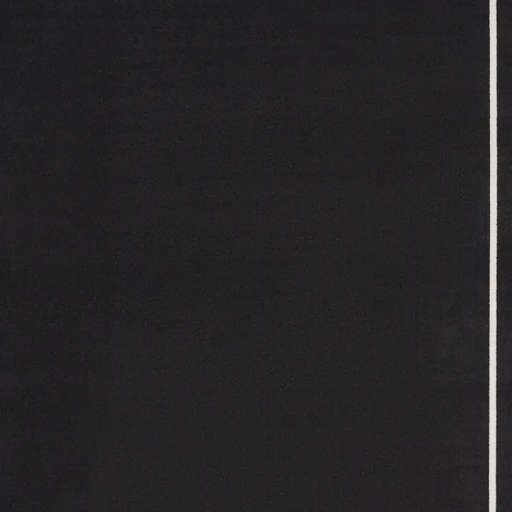 8' X 10' Black And Ivory Indoor Outdoor Area Rug