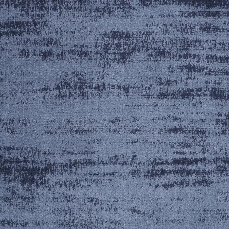 4' X 6' Denim Blue And Navy Blue Abstract Indoor Outdoor Area Rug