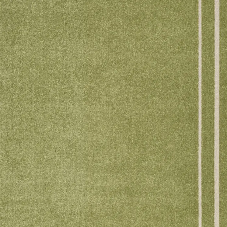 5' X 7' Green And Ivory Indoor Outdoor Area Rug