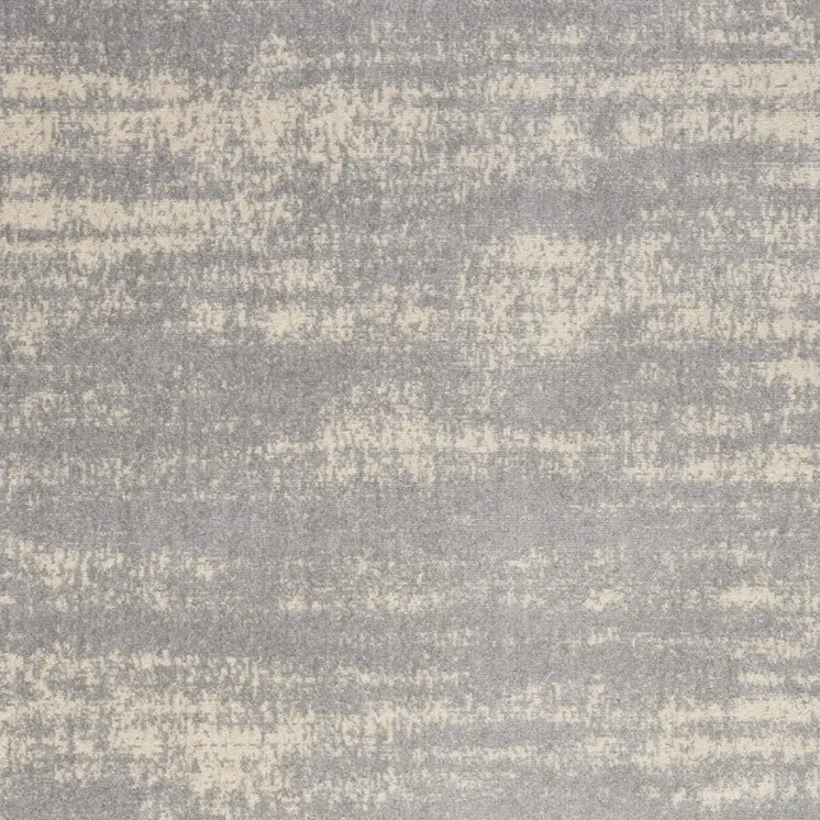 6' X 9' Gray And Beige Abstract Indoor Outdoor Area Rug