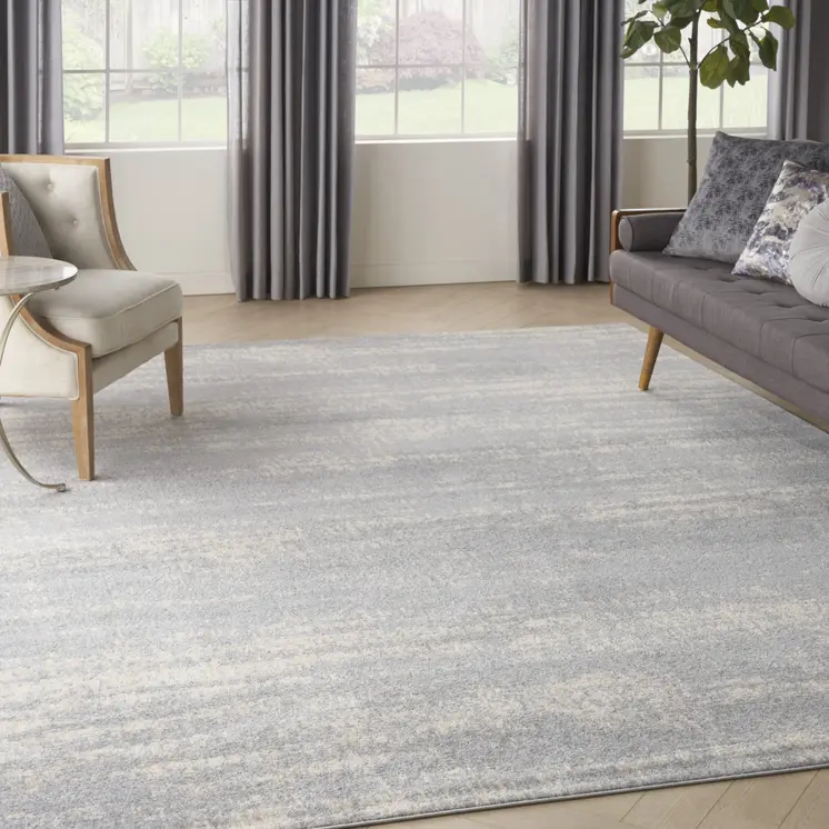 8' X 10' Gray And Beige Abstract Indoor Outdoor Area Rug