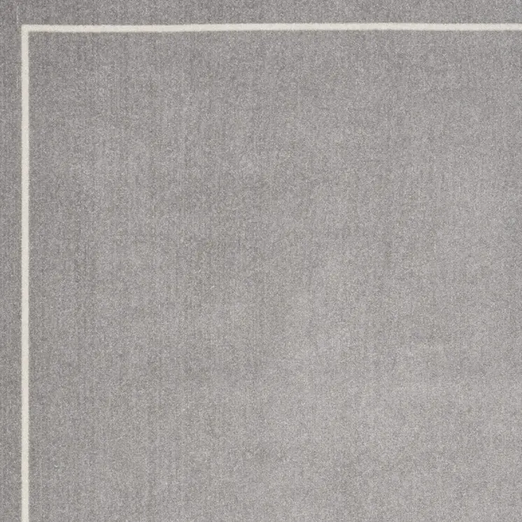 4' X 6' Gray And Ivory Indoor Outdoor Area Rug
