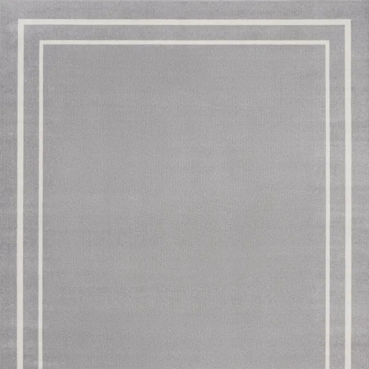 8' X 10' Gray And Ivory Indoor Outdoor Area Rug