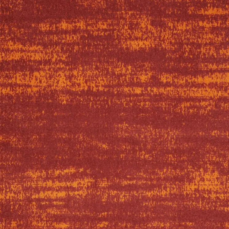 5' X 7' Red And Orange Abstract Indoor Outdoor Area Rug