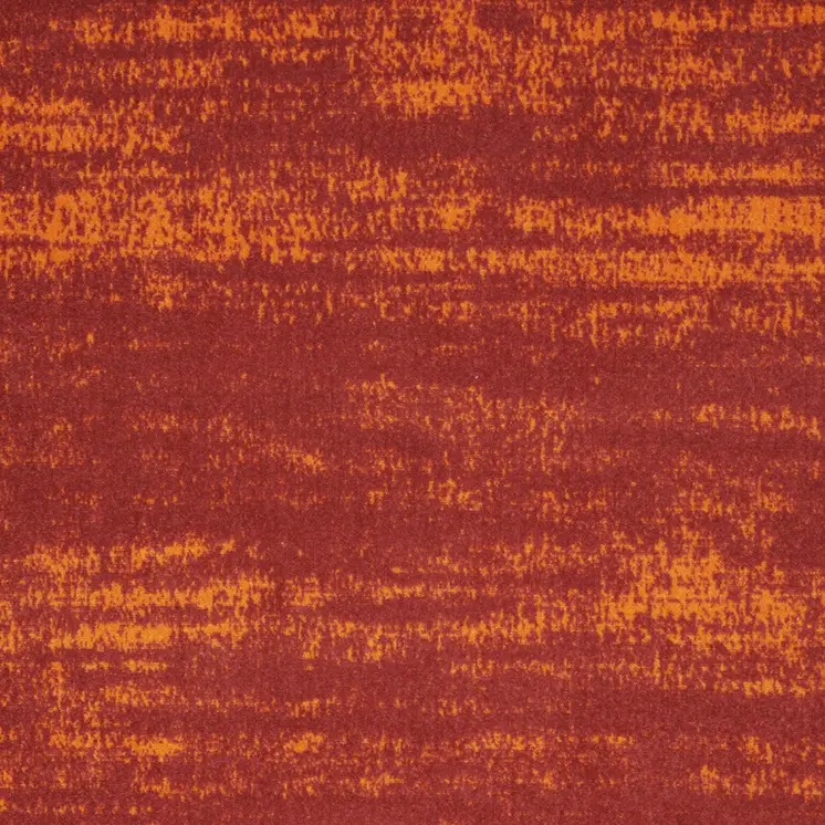 6' X 9' Red And Orange Abstract Indoor Outdoor Area Rug