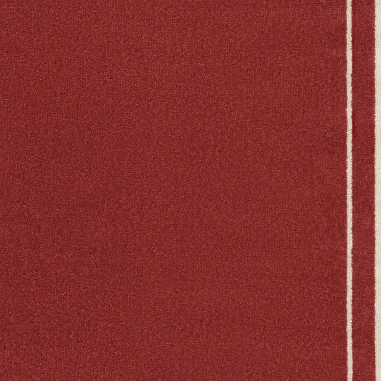 2' X 4' Red And Ivory Indoor Outdoor Area Rug