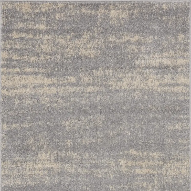 2' X 4' Gray And Beige Abstract Indoor Outdoor Area Rug