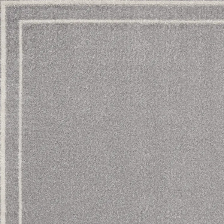 2' X 4' Gray And Ivory Indoor Outdoor Area Rug