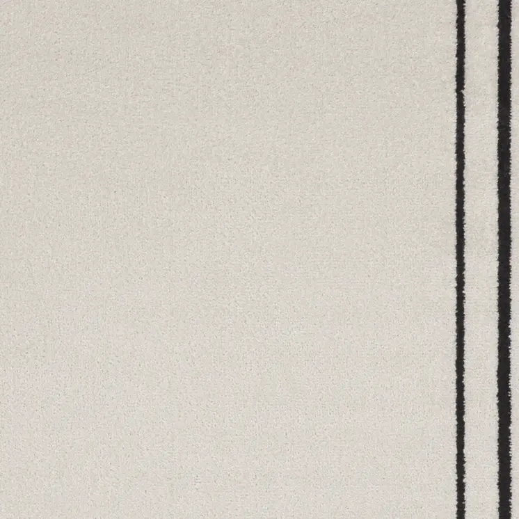 3' X 5' Ivory And Black Indoor Outdoor Area Rug