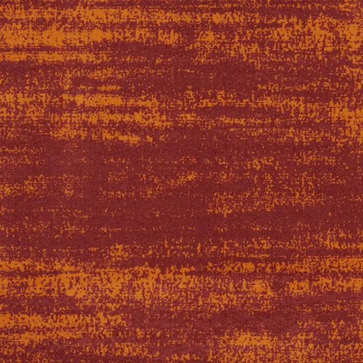 5' Red And Orange Square Abstract Indoor Outdoor Area Rug