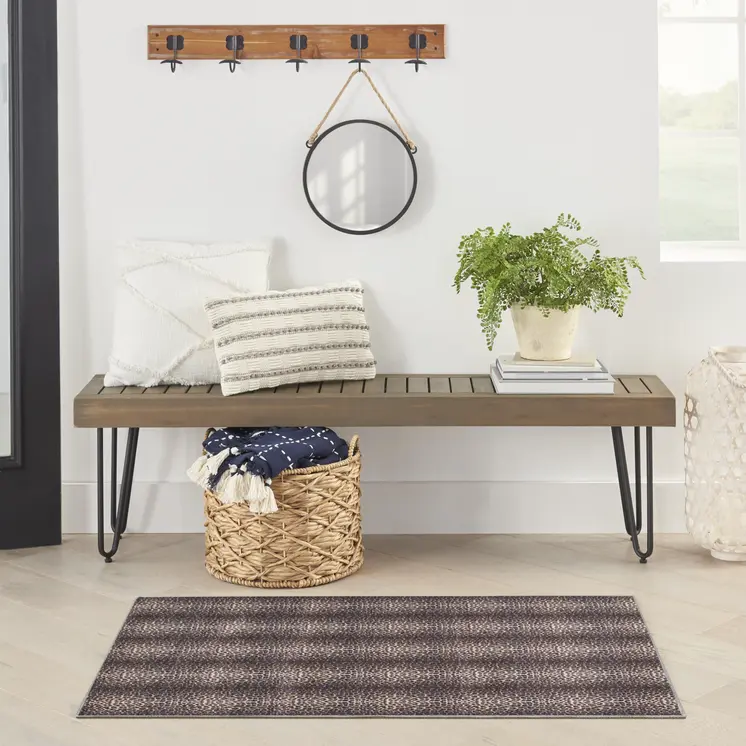 3' X 5' Yellow and Brown Leopard Print Power Loom Washable Non Skid Area Rug