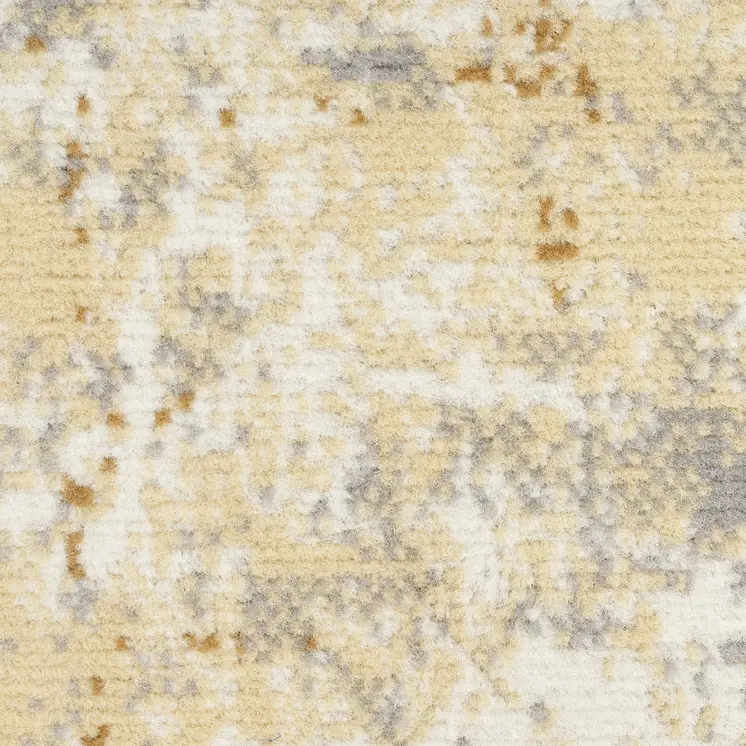 2' X 4' Beige and Blue Abstract Power Loom Area Rug