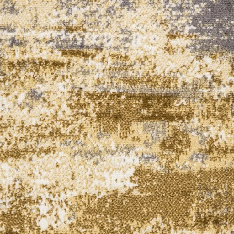 2' X 4' Beige and Blue Abstract Power Loom Area Rug