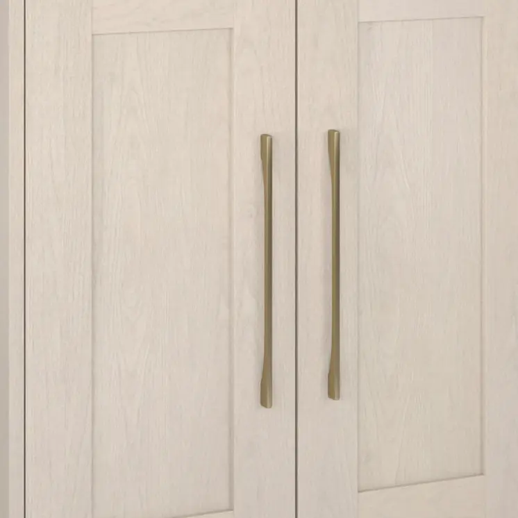 32" White Wood Accent Cabinet With Two Doors