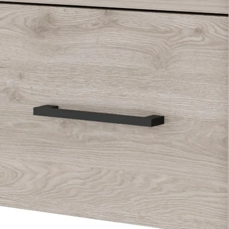 10" Gray Wood One Drawer Floating Nightstand