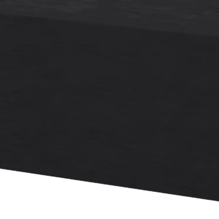 5" Black Wood One Drawer Floating Nightstand
