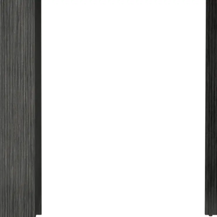 36" White and Gray Marble and Wood Kitchen Island With Storage