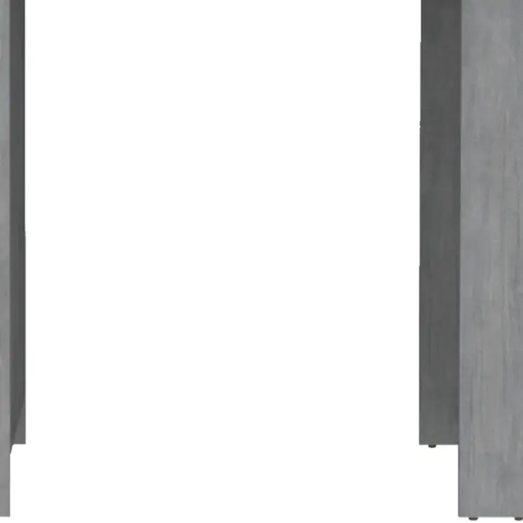 36" Gray Wood Kitchen Island With Storage