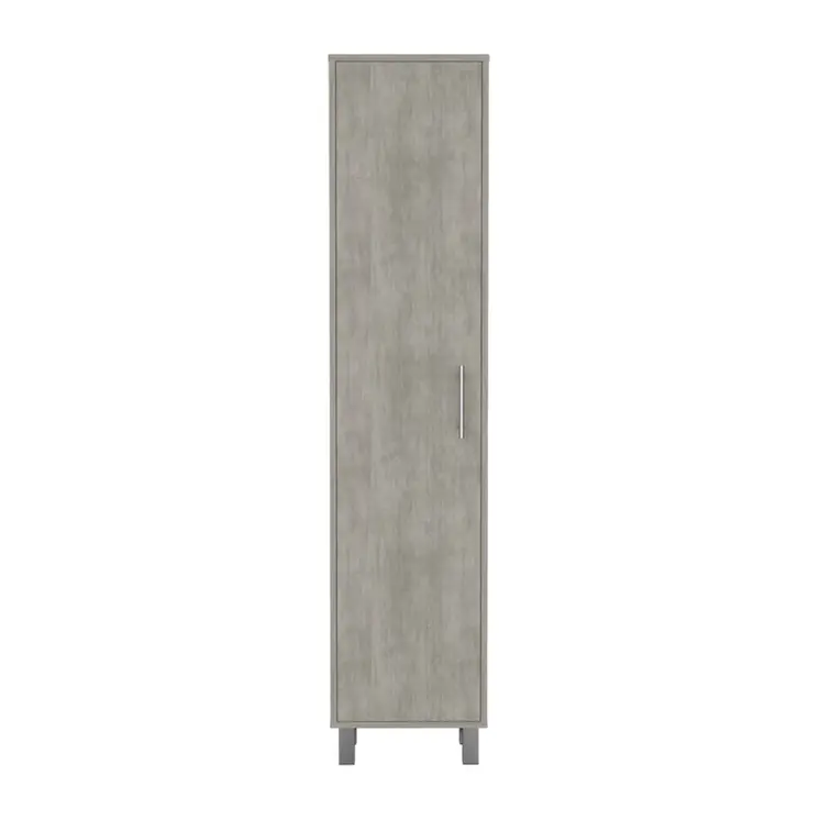 71" Gray Wood Pantry Or Storage Closet