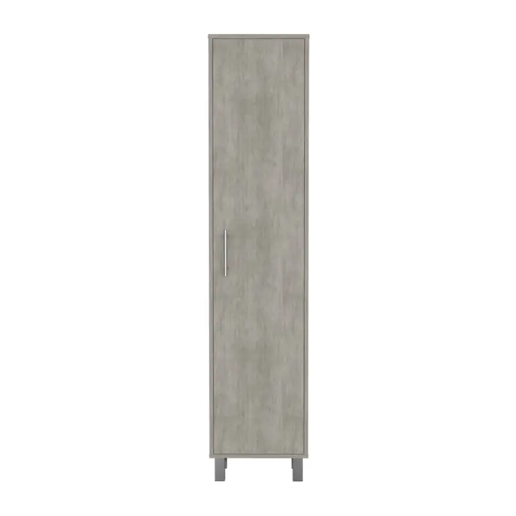 71" Gray Wood Pantry Or Storage Closet