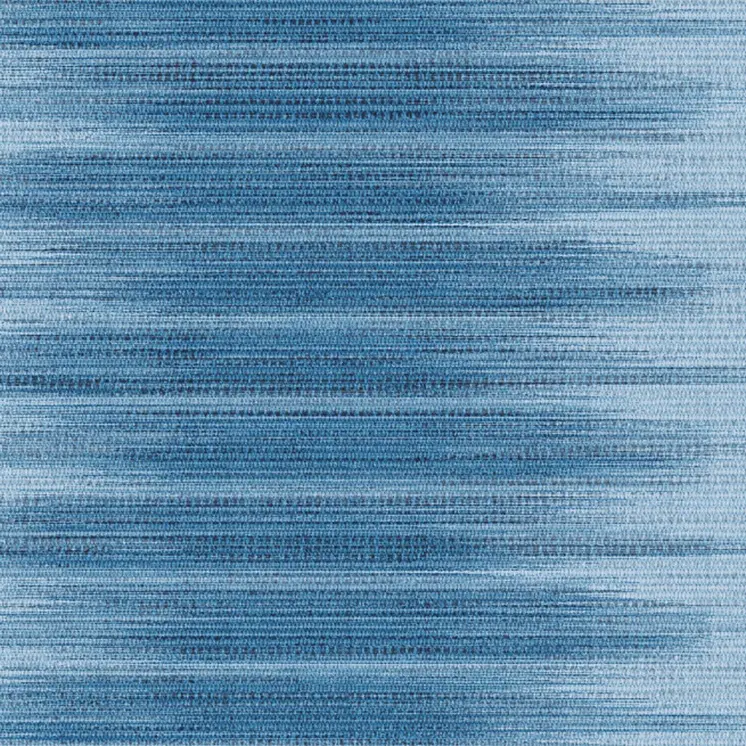 8' Blue Ombre Distressed Non Skid Runner Rug