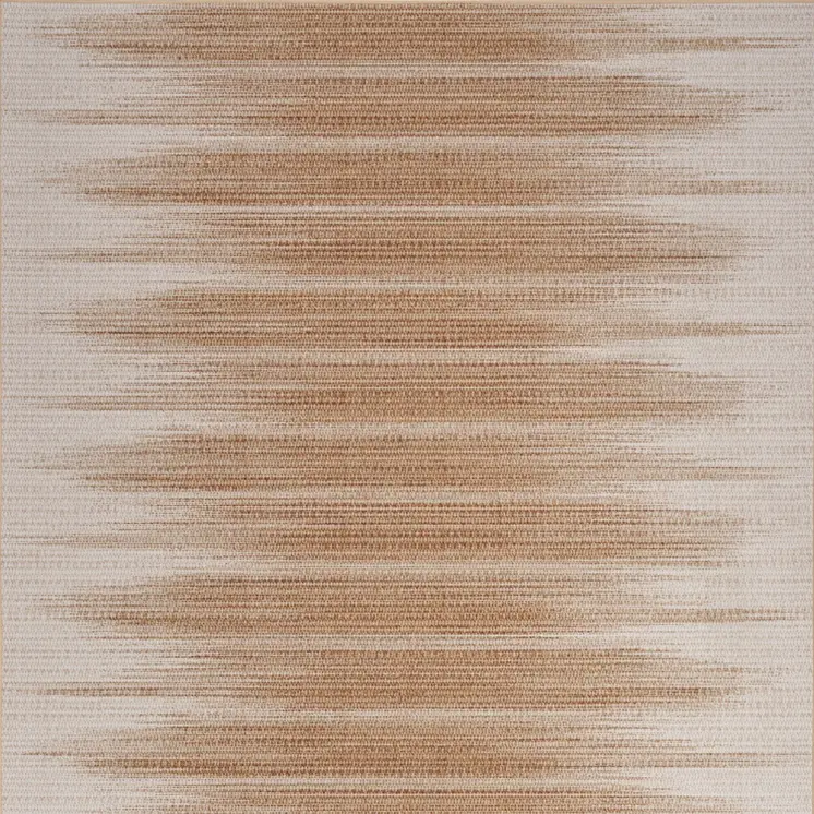 5' X 7' Brown Ombre Distressed Non Skid Area Rug
