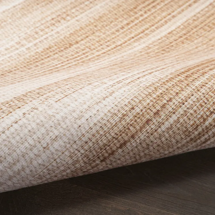 5' X 7' Brown Ombre Distressed Non Skid Area Rug